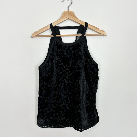 Brixton Ivy Stitch Fix Yanina Velvet Burnout Detail Blouse Sz XS - Picture 2 of 6